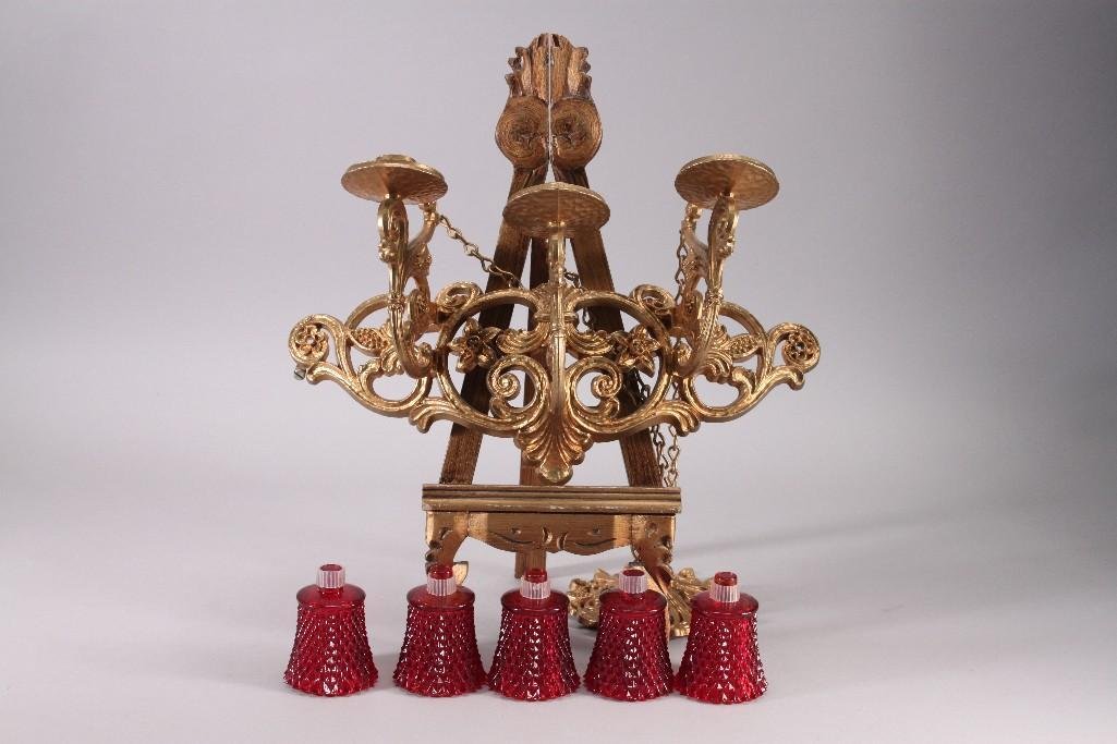 Vintage Candle Wall Sconce & Votive Cups (6) (1 of 4)