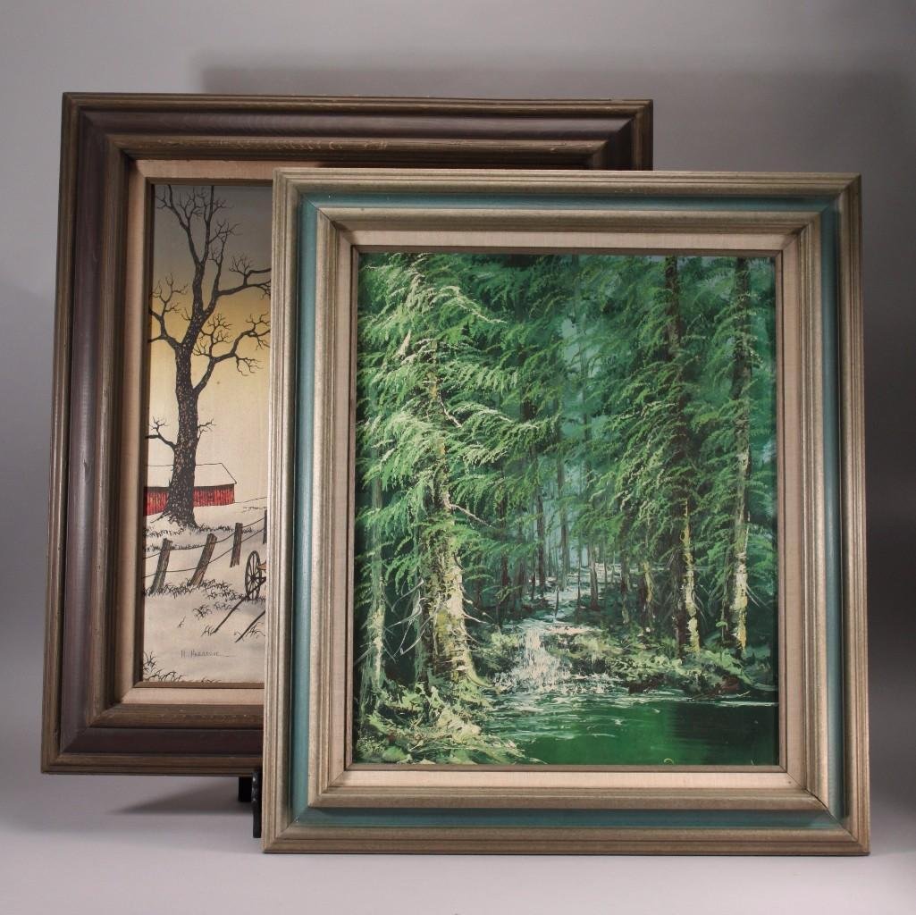 Forest & Barn Yard Scene Artwork (2) (1 of 7)