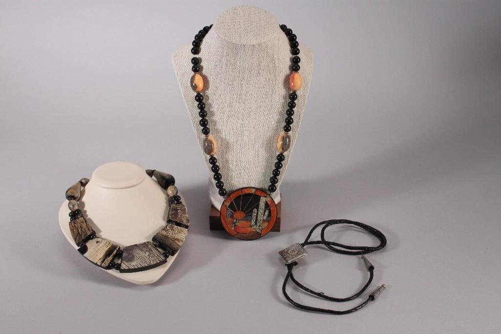 Bolo Tie and Beaded Necklaces (3) (1 of 10)