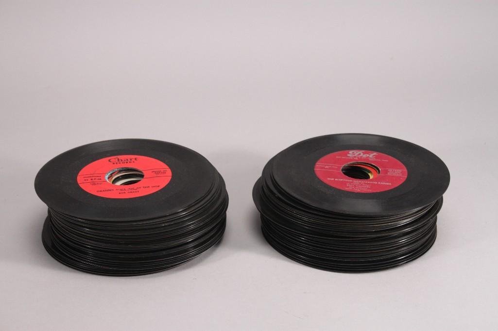 Vintage 45 RPM Records (40+): Artists include Billy Craddock, Martin Denny, Howard Crockett, Bob and Travis, The Teentones, Kenny Ball, LaVern Baker, Frankie Avalon, Billy Vaughn, and more.