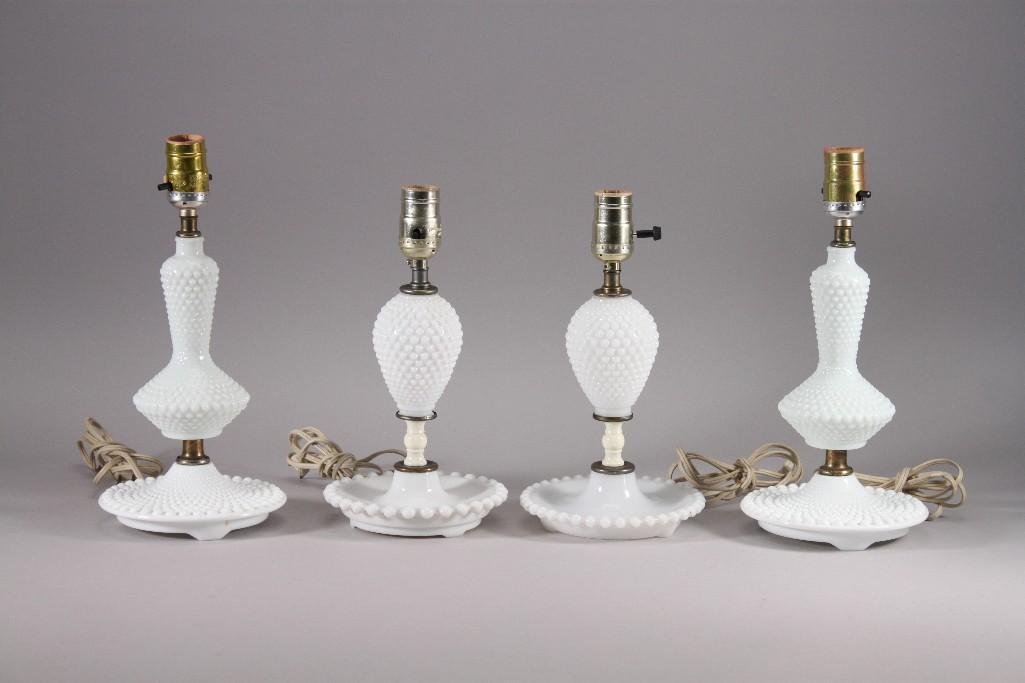 Vintage Milk Glass Table Lamps (4) (1 of 5)