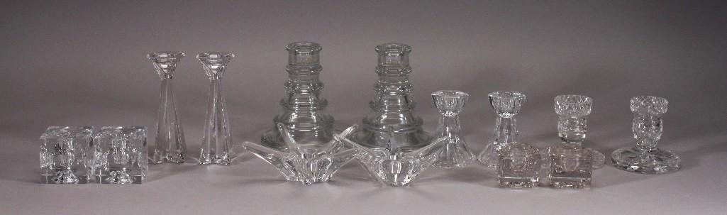 Decorative Crystal Candle Holders (7 Pair) (1 of 7)