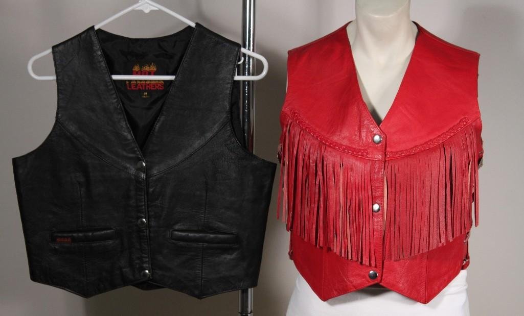Ladies Vintage Hot Leathers Vests (2) (1 of 8)