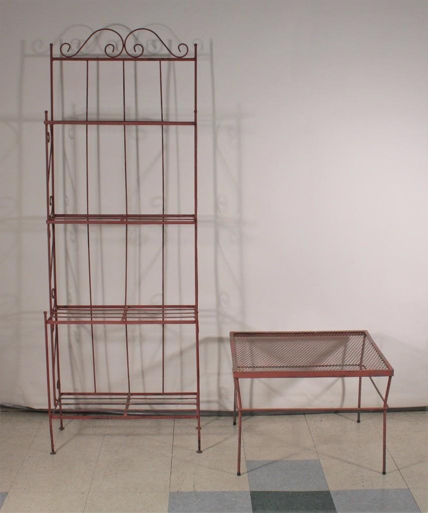 Vintage Bakers Rack & Patio Table (2) (1 of 6)