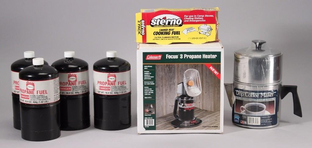 Propane Heater, Propane, & Coffee Maker (1 of 8)