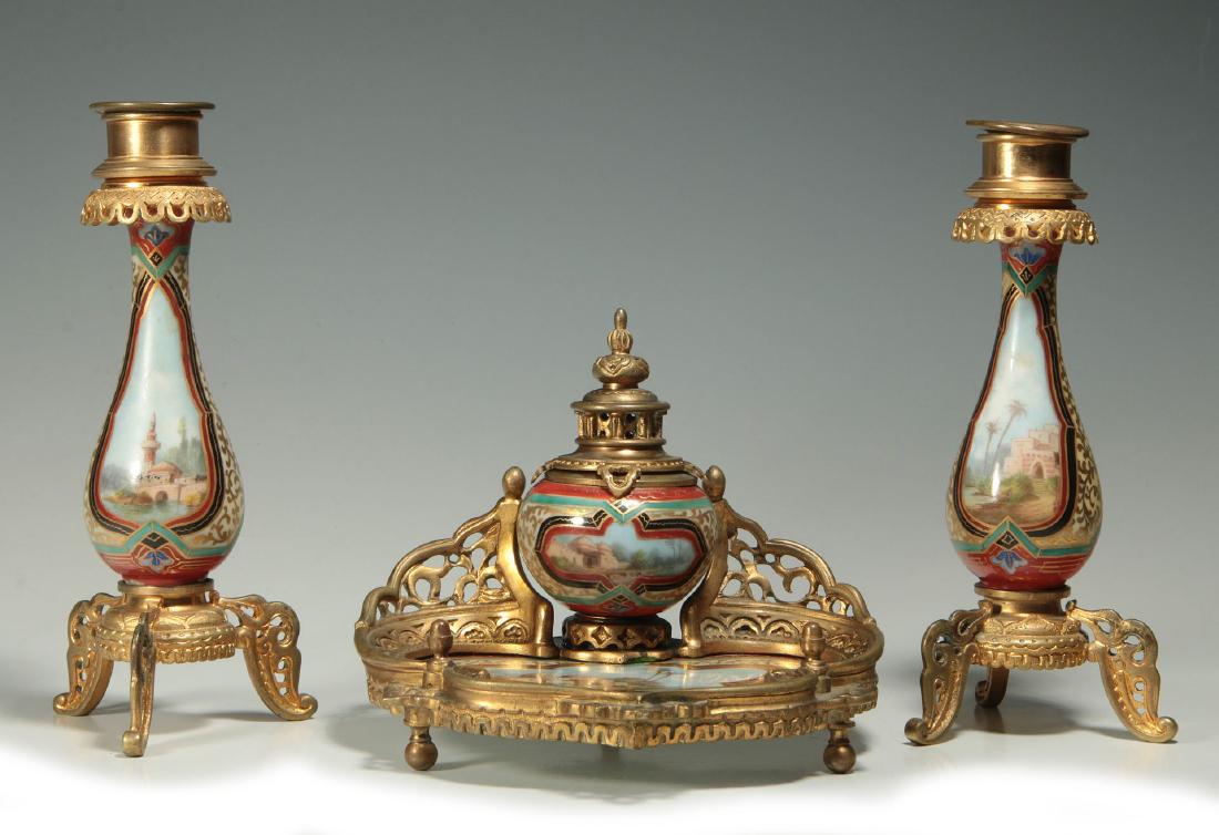 ORIENTLAISM THEME INK STAND AND CANDLE STICKS (1 of 10)