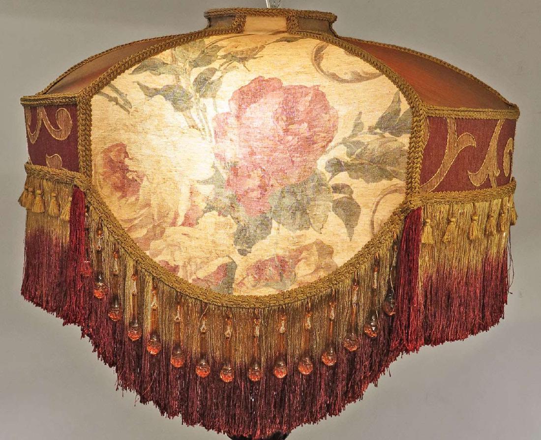 GOLD AND MAROON FLORAL VICTORIAN-STYLED LAMP SHADE (1 of 3)