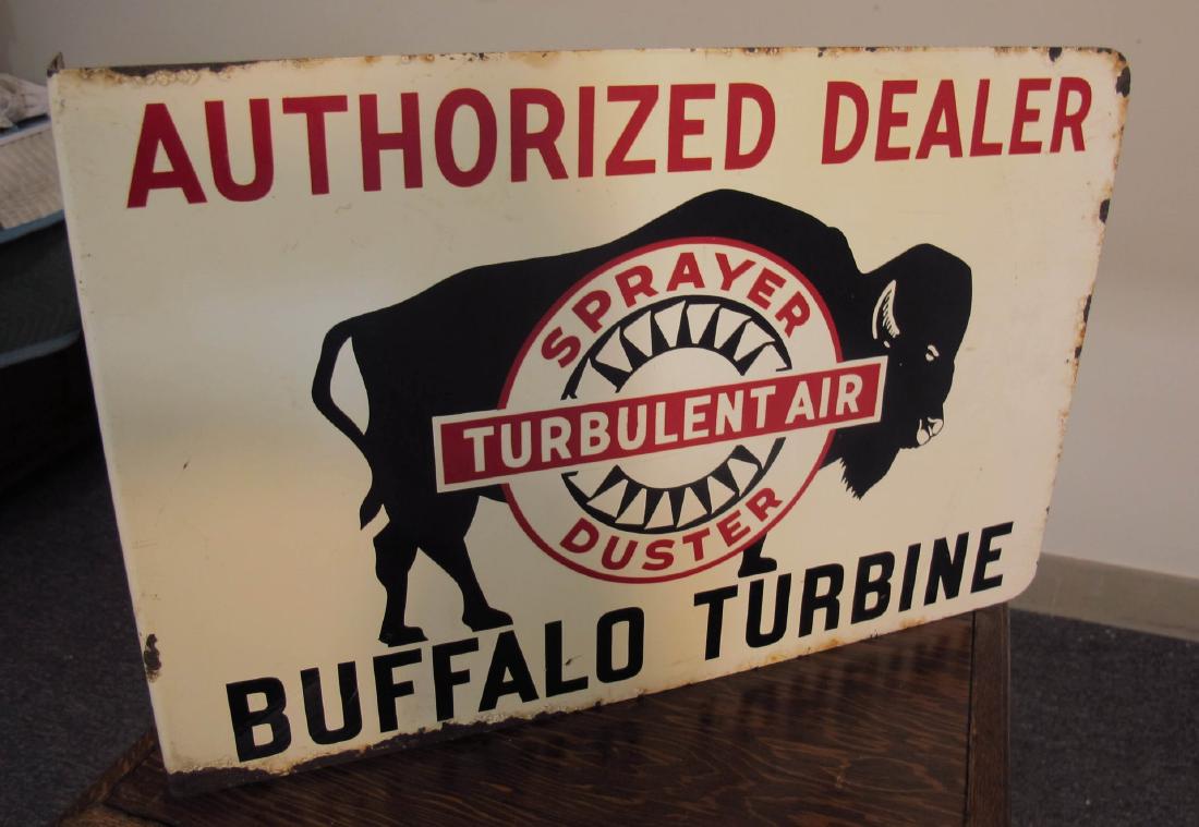 BUFFALO TURBINE CROP DUSTERS ADVERTISING FLANGE SIGN (1 of 3)