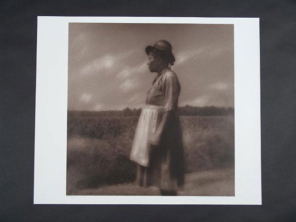 JACK SPENCER ORIGINAL LIMITED PHOTOGRAPH: Titled WILLIE MAE AND THE MILO, umber 37 from an edition of 250, unframed sheet size of 20 x 24 inches and the image measures approx. 18.5 x 18 inches. Fine condition.