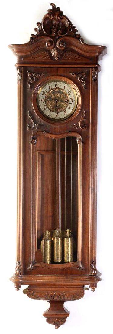 AN ORNATE LATE 19THC GERMAN THREE WEIGHT REGULATOR (1 of 8)