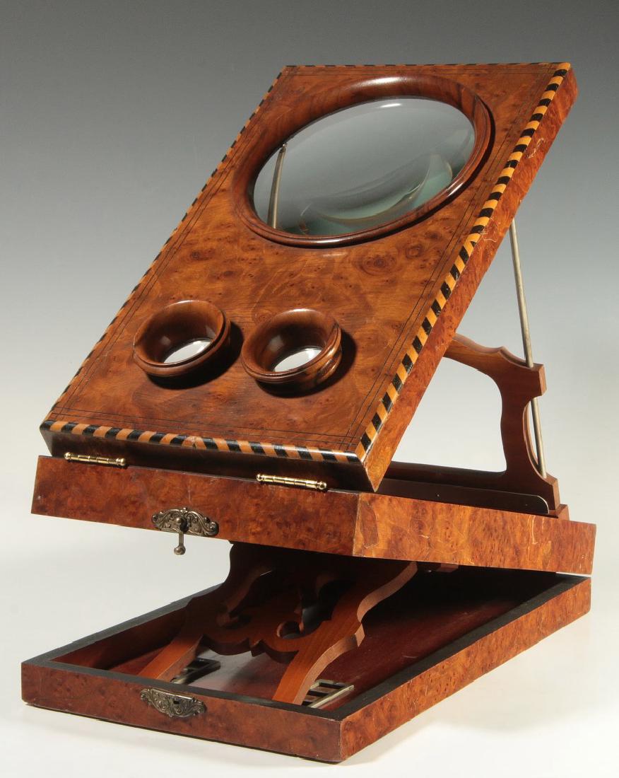 AN EXCEPTIONALLY ORNATE 19TH C. STEREO GRAPHOSCOPE (1 of 8)
