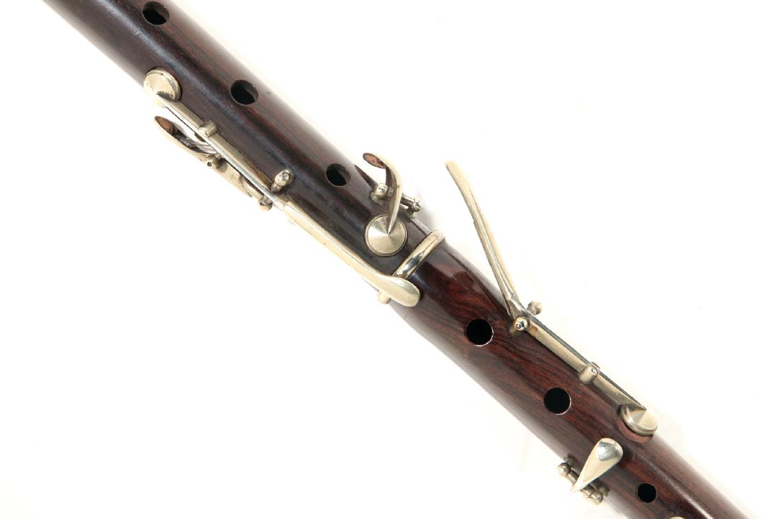 A 19THC. ROSEWOOD AND HORN WALKING STICK FLAGEOLET (1 of 10)