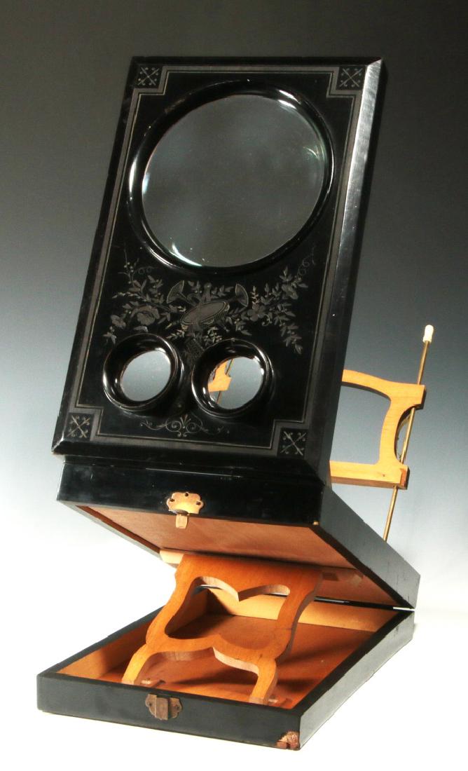 A 19TH CENTURY FRENCH FOLDING STEREO GRAPHOSCOPE (1 of 8)