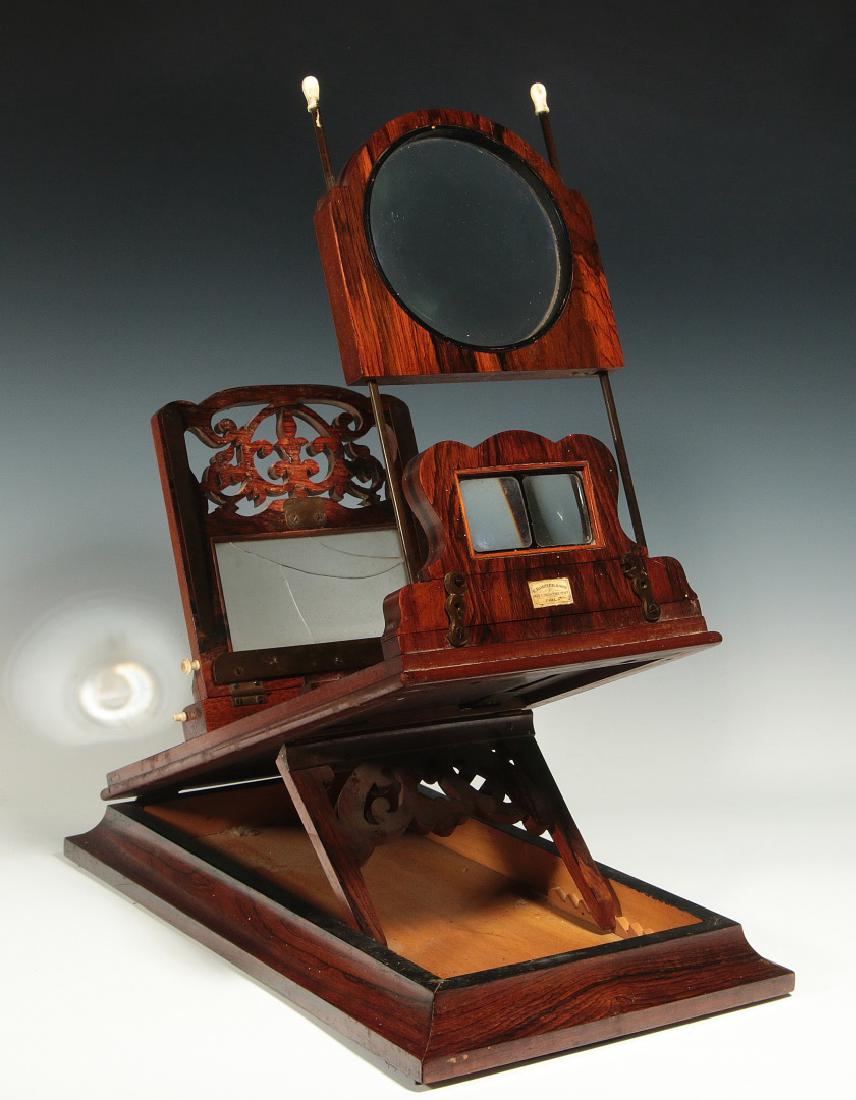 A 19TH C. STEREO VIEWER LABELED E. BORHEK & SON (1 of 9)