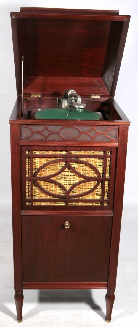 A MAHOGANY FLOOR MODEL EDISON C150 DISC PHONOGRAPH (1 of 9)