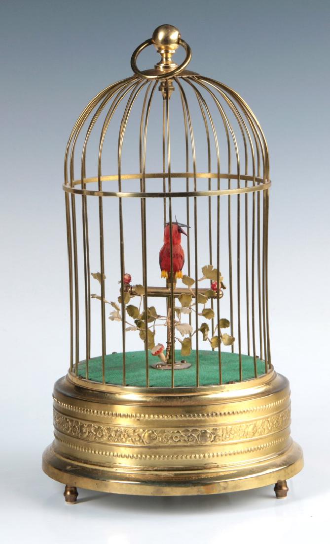 A 20TH CENTURY SINGING BIRD AUTOMATON MUSCI BOX (1 of 9)