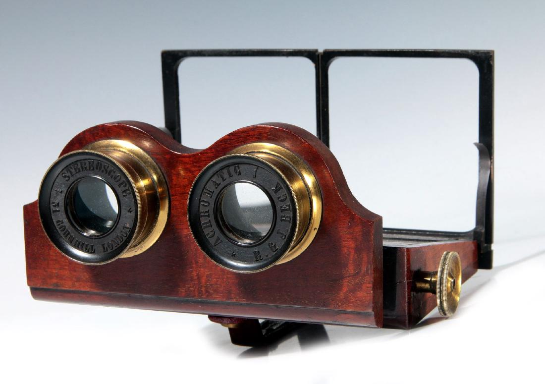 A 19THC. R. G. J BECK ACHROMATIC STEREOSCOPE (1 of 7)