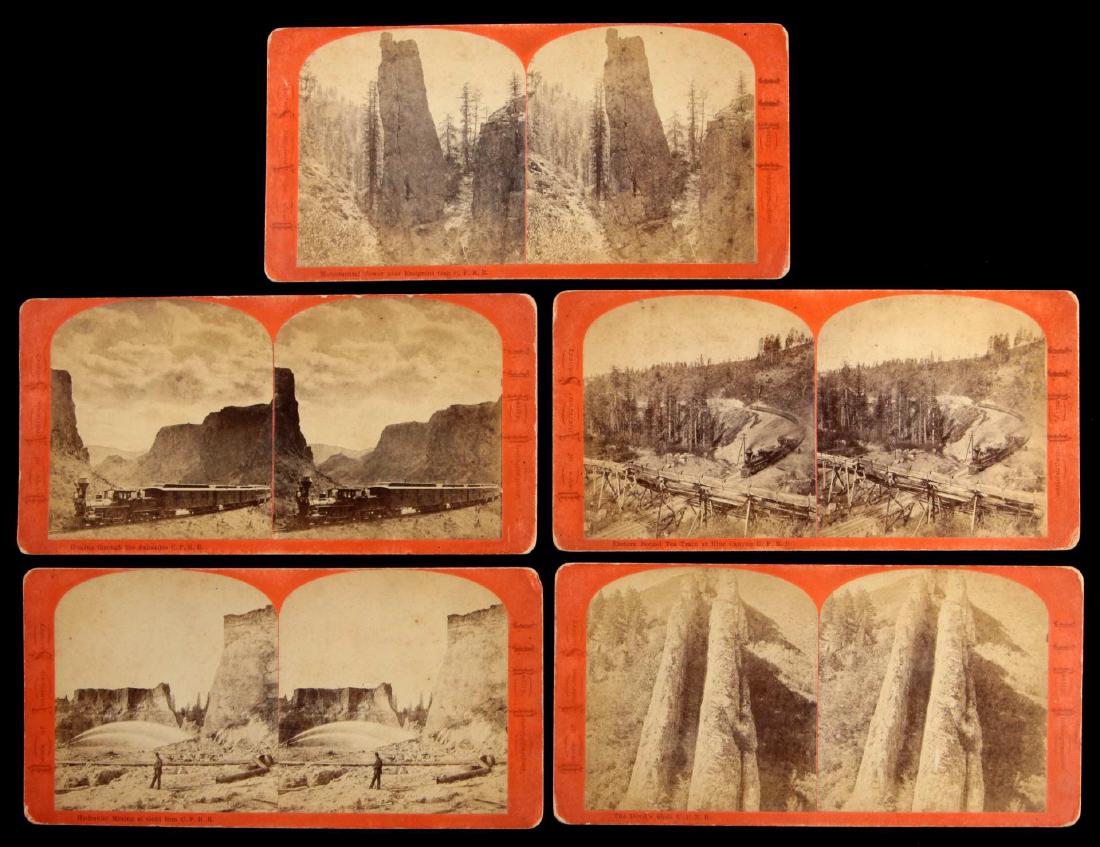 FIVE STEREOVIEWS BY J.J. REILLY (1 of 7)