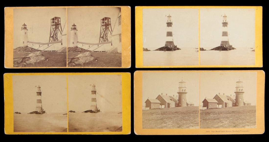 ELEVEN STEREOVIEWS OF LIGHTHOUSES (1 of 6)