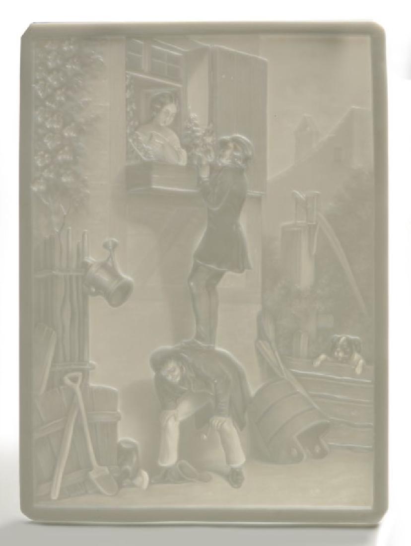 THREE 19TH CENTURY PORCELAIN LITHOPHANES (1 of 10)