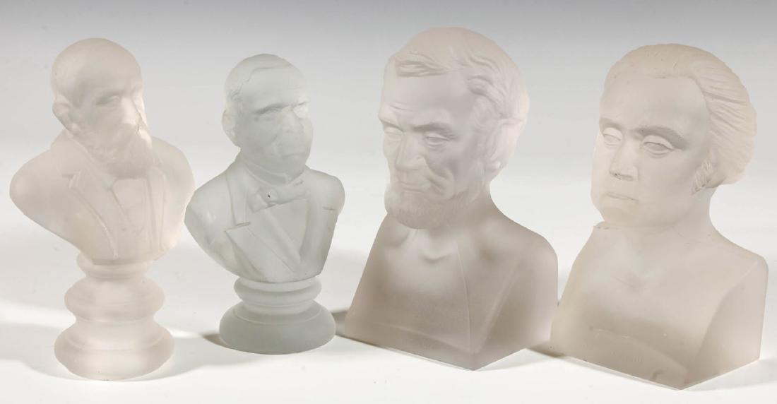 A COLLECTION OF 19TH C. GILLINDER PRESIDENTIAL BUSTS (1 of 8)