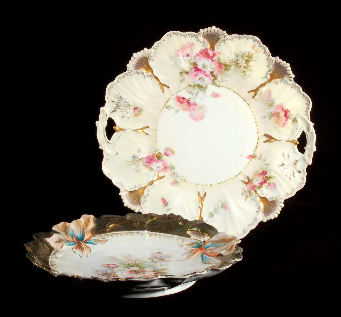 TWO PIECES OF C. 1900 GERMAN PORCELAIN ATTR RS PRUSSIA (1 of 9)
