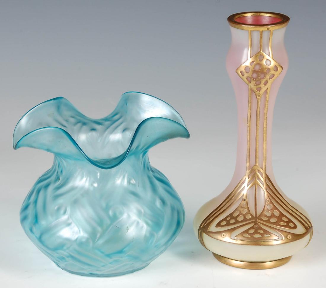 AN AUSTRIAN SECESSIONIST VASE WITH COPPER OVERLAY (1 of 6)