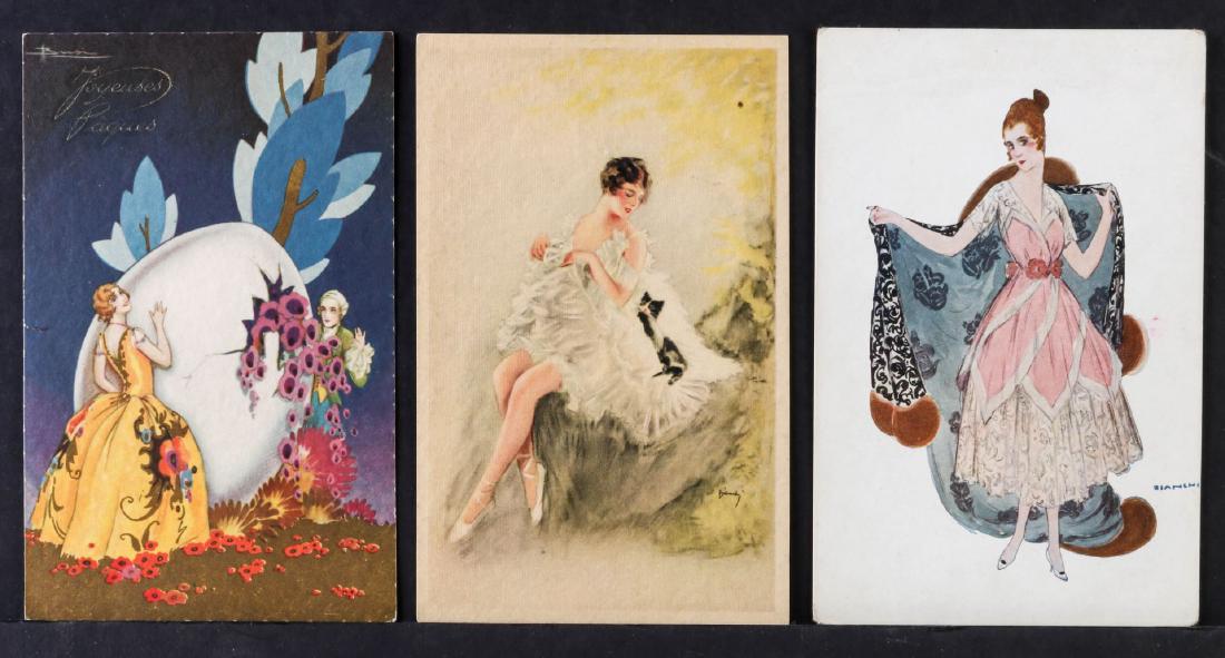 TWENTY-FIVE ARTIST SIGNED IN PLATE GLAMOUR POSTCARDS (1 of 10)