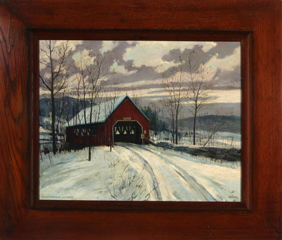 ERIC SLOANE (1905-1985) OIL ON PANEL (1 of 10)