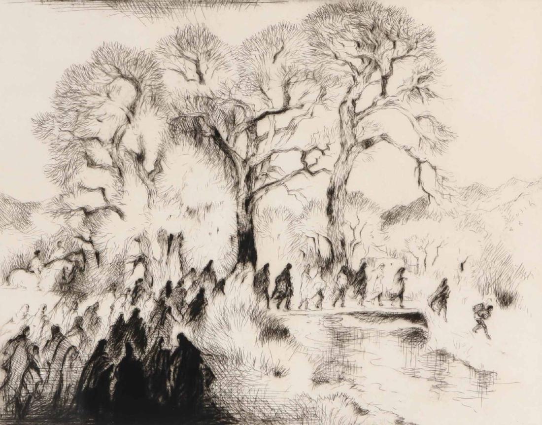 GENE KLOSS (1903-1996) PENCIL SIGNED ETCHING (1 of 7)