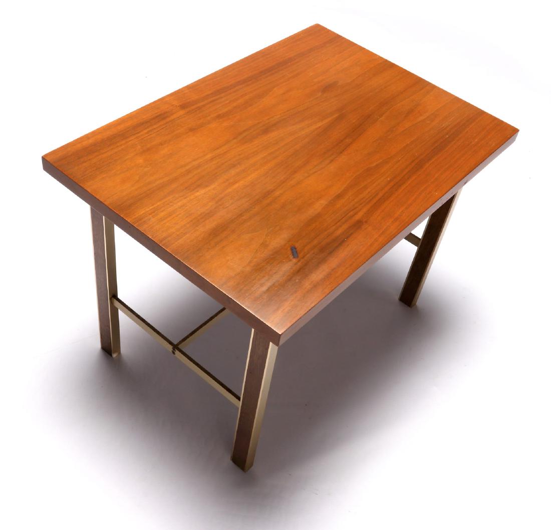 A PAUL MCCOBB LINEAR GROUP WALNUT SIDE TABLE (1 of 9)