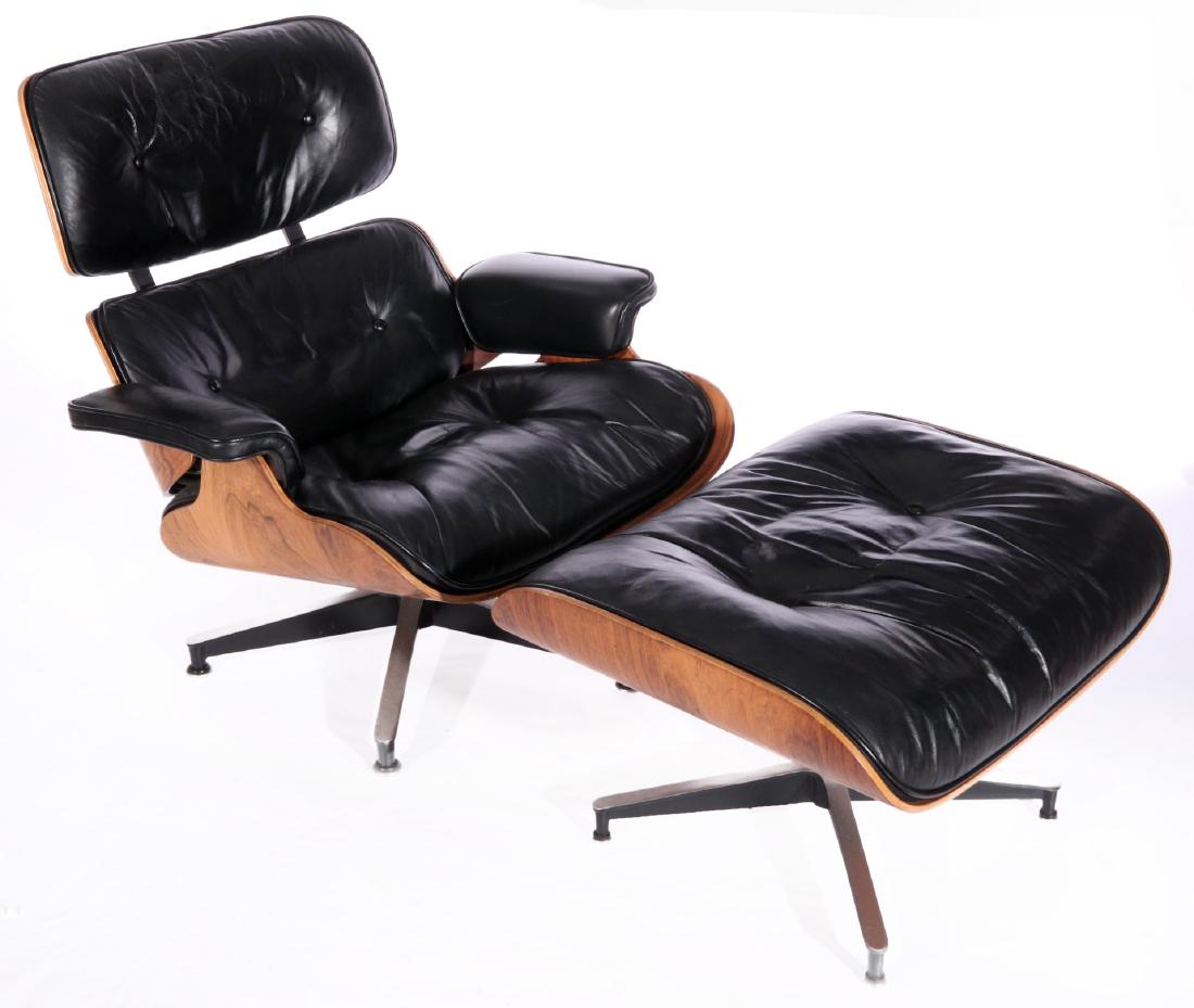 CHARLES AND RAY EAMES LOUNGE CHAIR AND OTTOMAN (1 of 9)