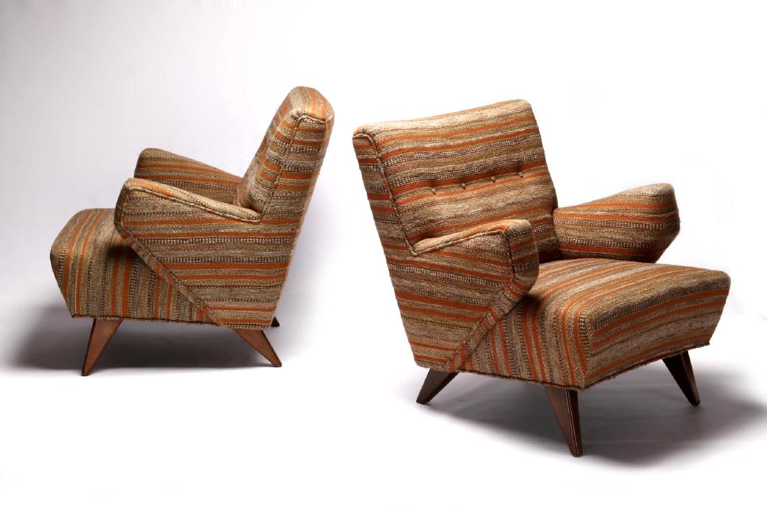 RARE EARLY JENS RISOM LOUNGE CHAIRS FOR KNOLL (1 of 8)