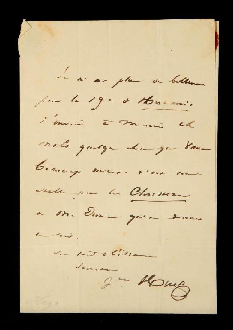 HANDWRITTEN LETTER BY VICTOR HUGO (1 of 7)