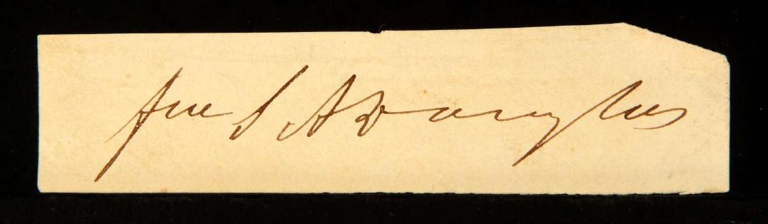 CUT SIGNATURE OF STEPHEN A DOUGLAS: Stephen Arnold Douglas (1813 - 1861) was an American politician. Ran against Lincoln for the Presidency. Measures 3.75 x .75 inches. We happily provide seamless in-house packing and shipping services 