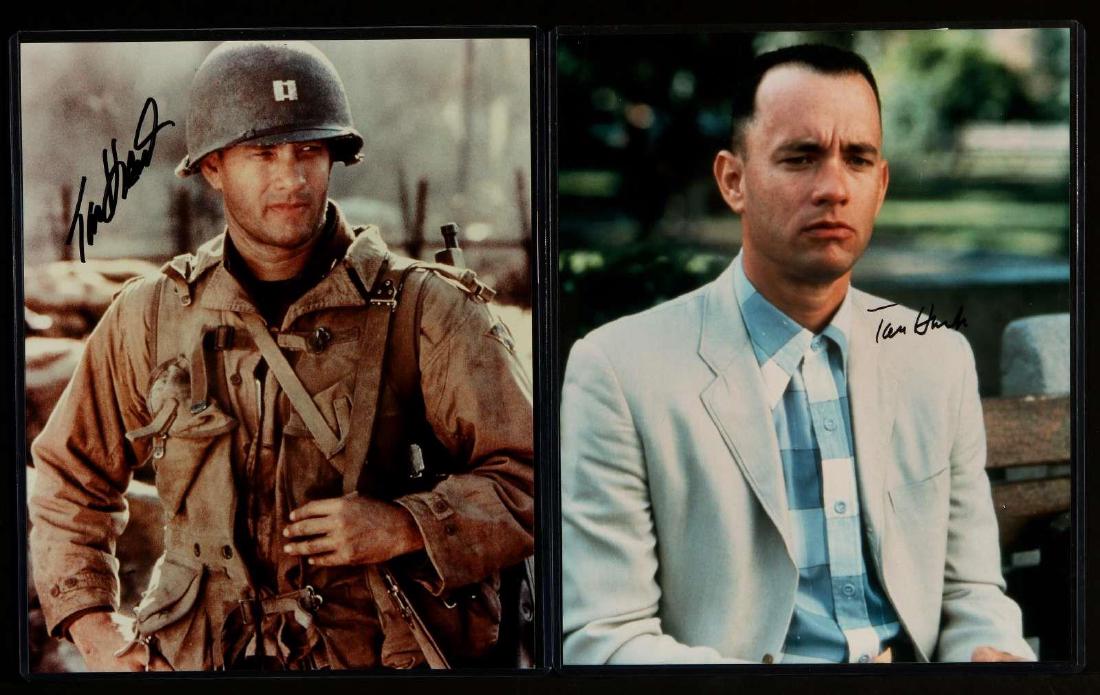 TWO SIGNED TOM HANKS PHOTOGRAPHS (1 of 6)