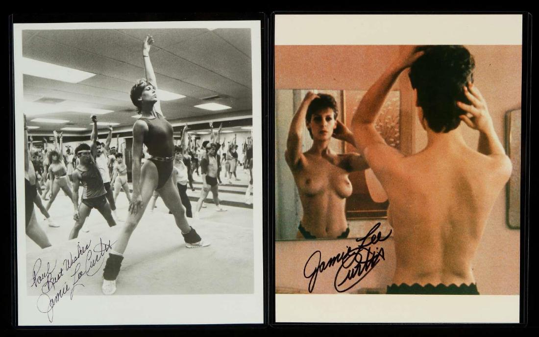TWO SIGNED JAMIE LEE CURTIS PHOTOGRAPHS: Jamie Lee Curtis, Lady Haden-Guest (1958) is an actress and author. We happily provide seamless in-house packing and shipping services on nearly everything we sell.