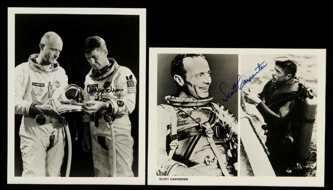 SIX ASTRONAUT SIGNED PHOTOGRAPHS & Card (1 of 10)