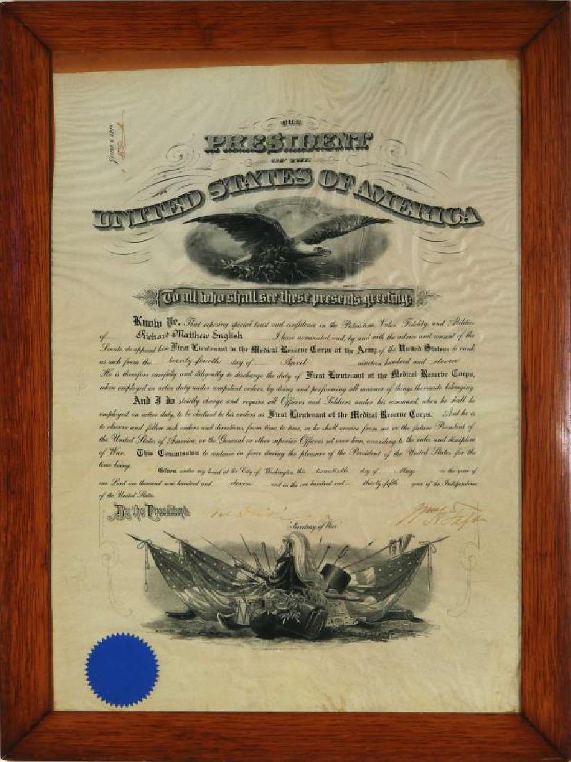 WILLIAM HOWARD TAFT SIGNED APPOINTMENT (1 of 10)