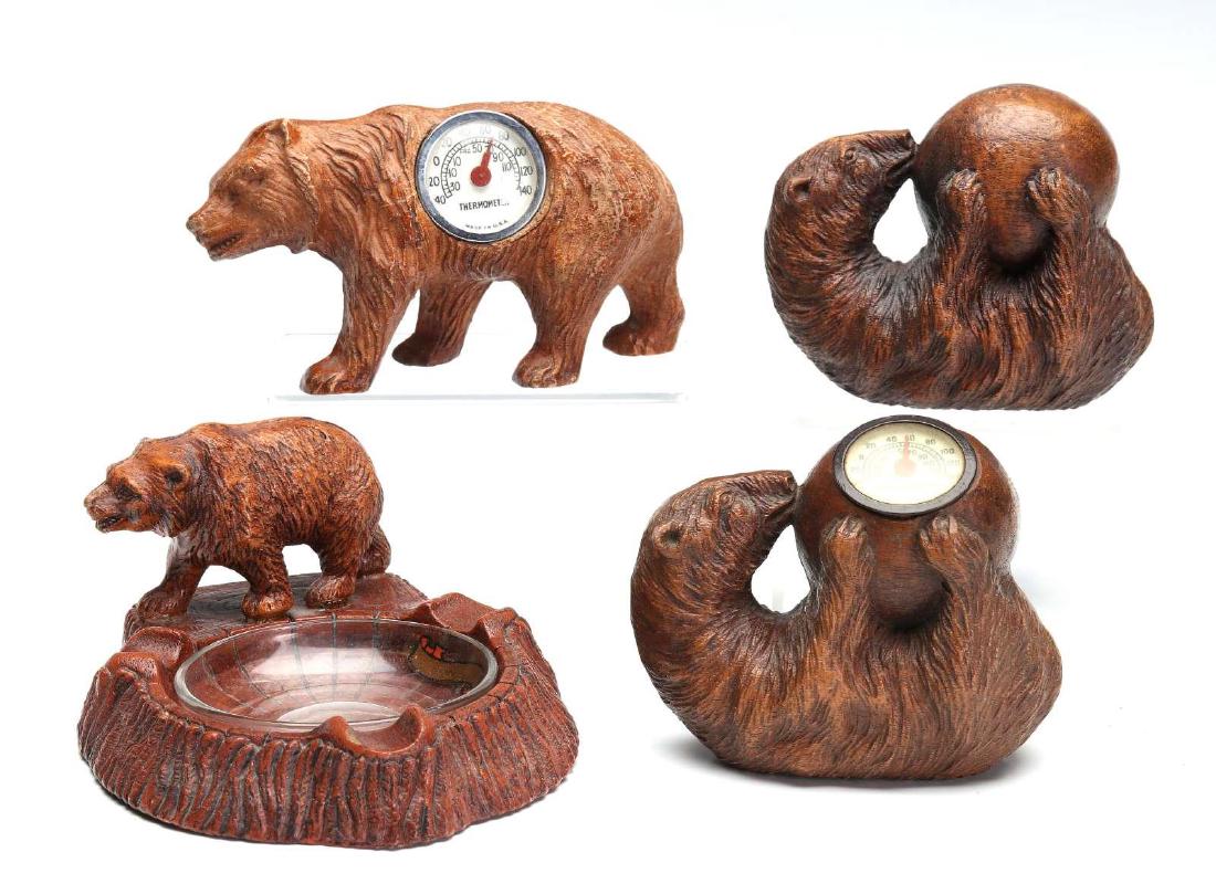 A COLLECTION OF SYROCO DESK ITEMS WITH BEARS (1 of 10)