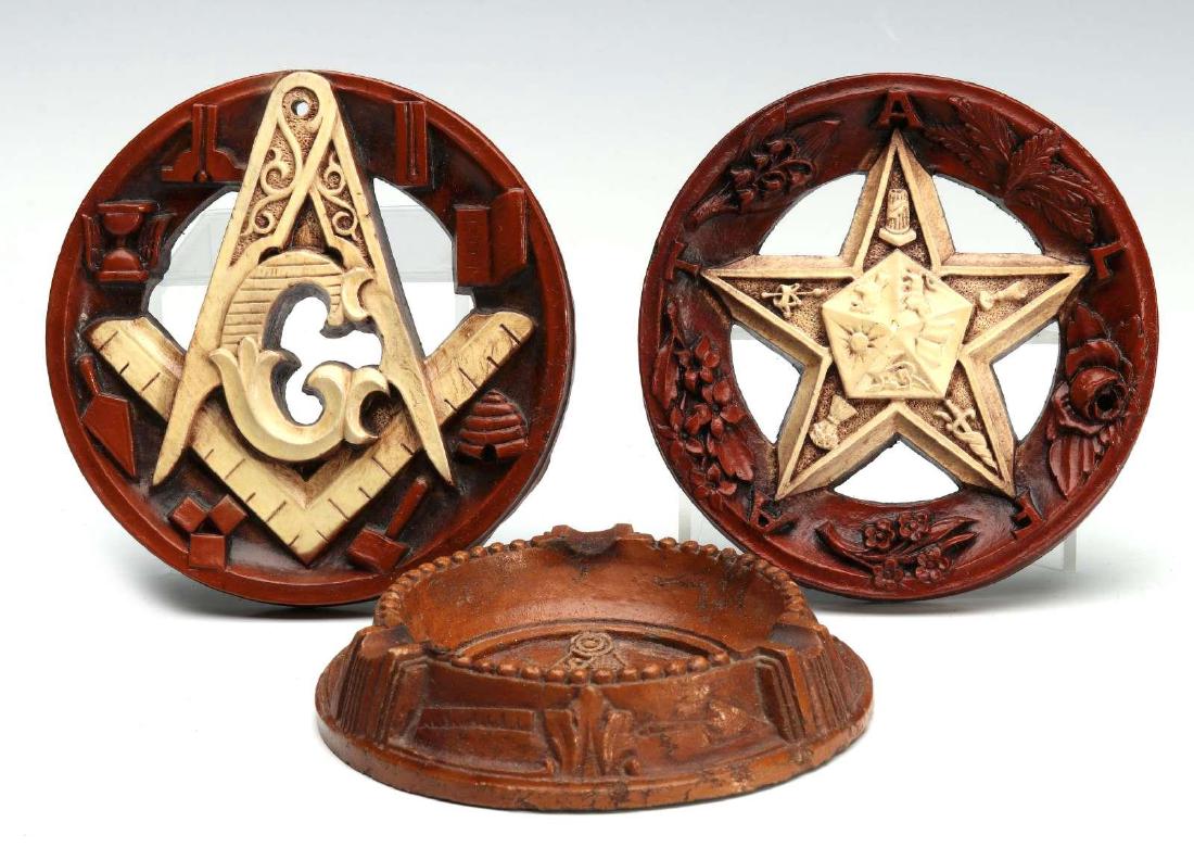 SYROCO TYPE FREEMASON AND EASTERN STAR ITEMS (1 of 10)
