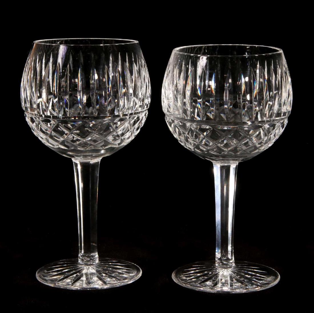 TWO WATERFORD 'MAEVE' PATTERN BALLOON WINES (1 of 5)