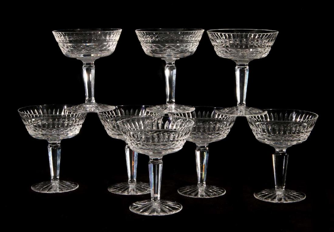 EIGHT WATERFORD 'MAEVE' PATTERN CHAMPAGNES (1 of 6)