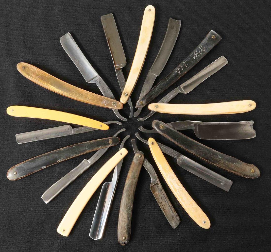 LOT OF TEN STRAIGHT RAZORS (1 of 10)