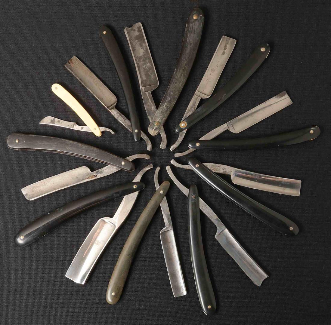 LOT OF TEN STRAIGHT RAZORS (1 of 10)