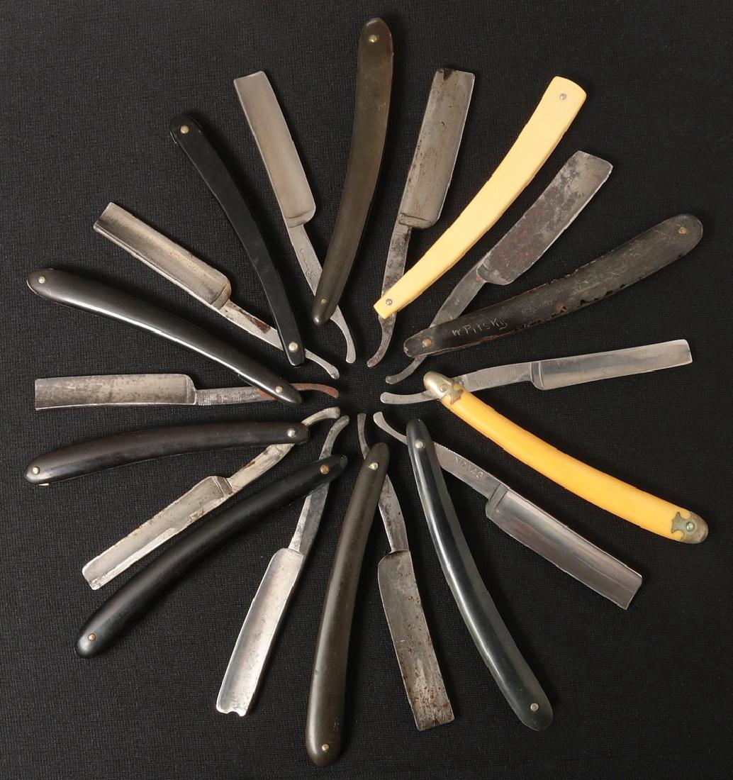 LOT OF TEN STRAIGHT RAZORS (1 of 10)