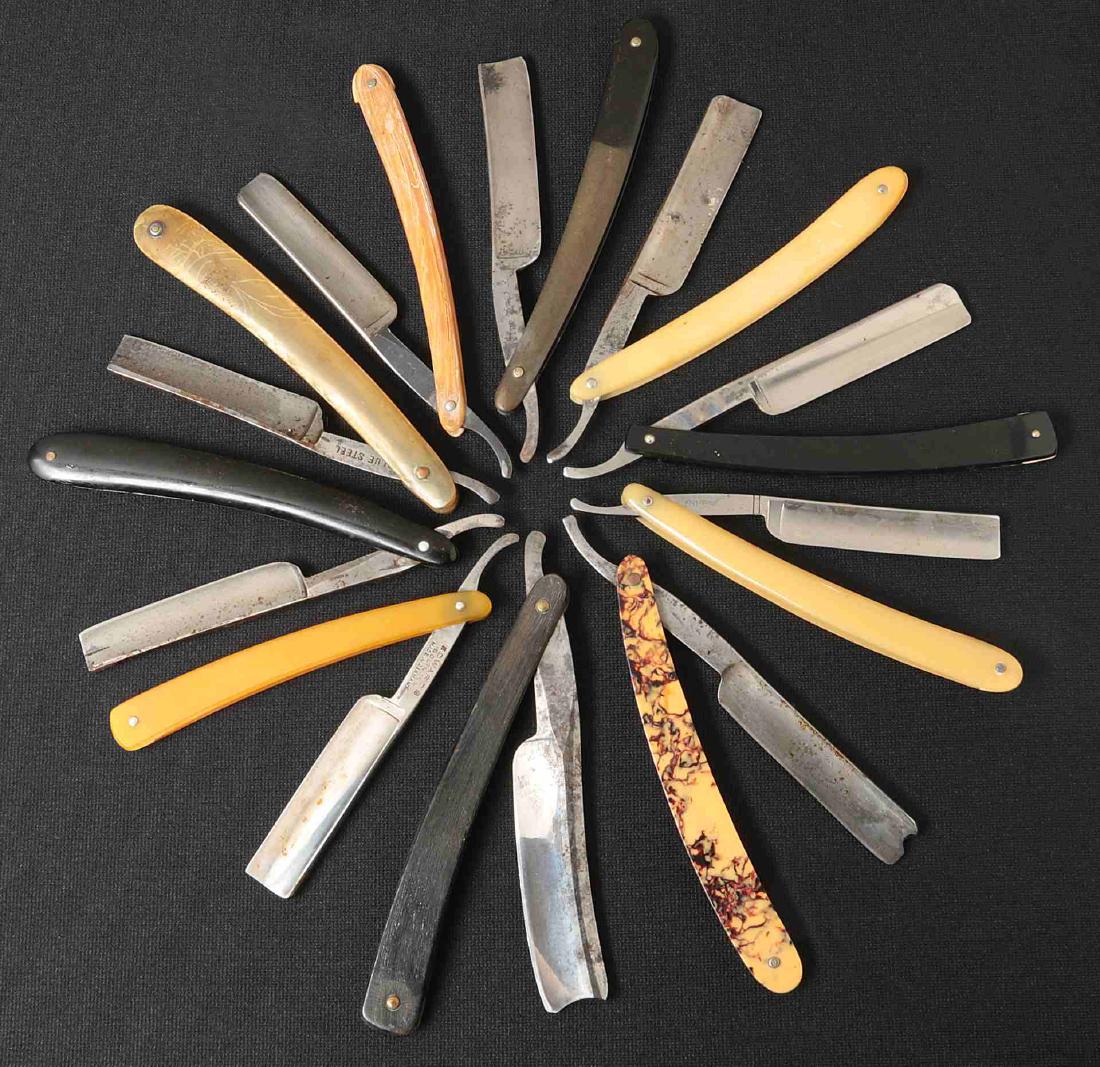 LOT OF TEN STRAIGHT RAZORS (1 of 10)