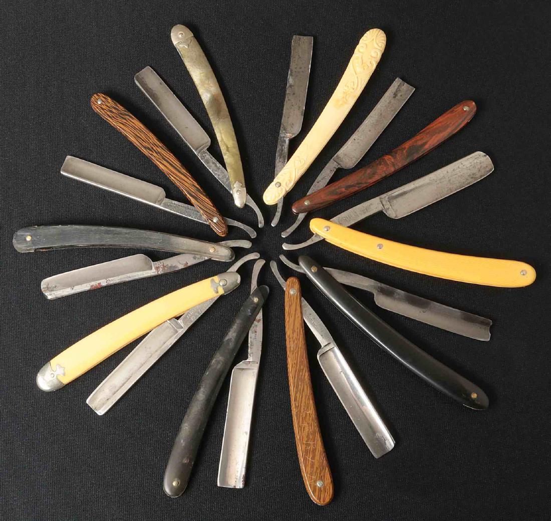 LOT OF TEN STRAIGHT RAZORS (1 of 10)