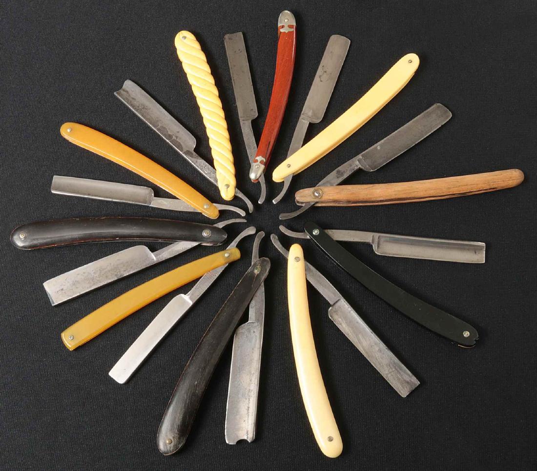 LOT OF TEN STRAIGHT RAZORS (1 of 10)