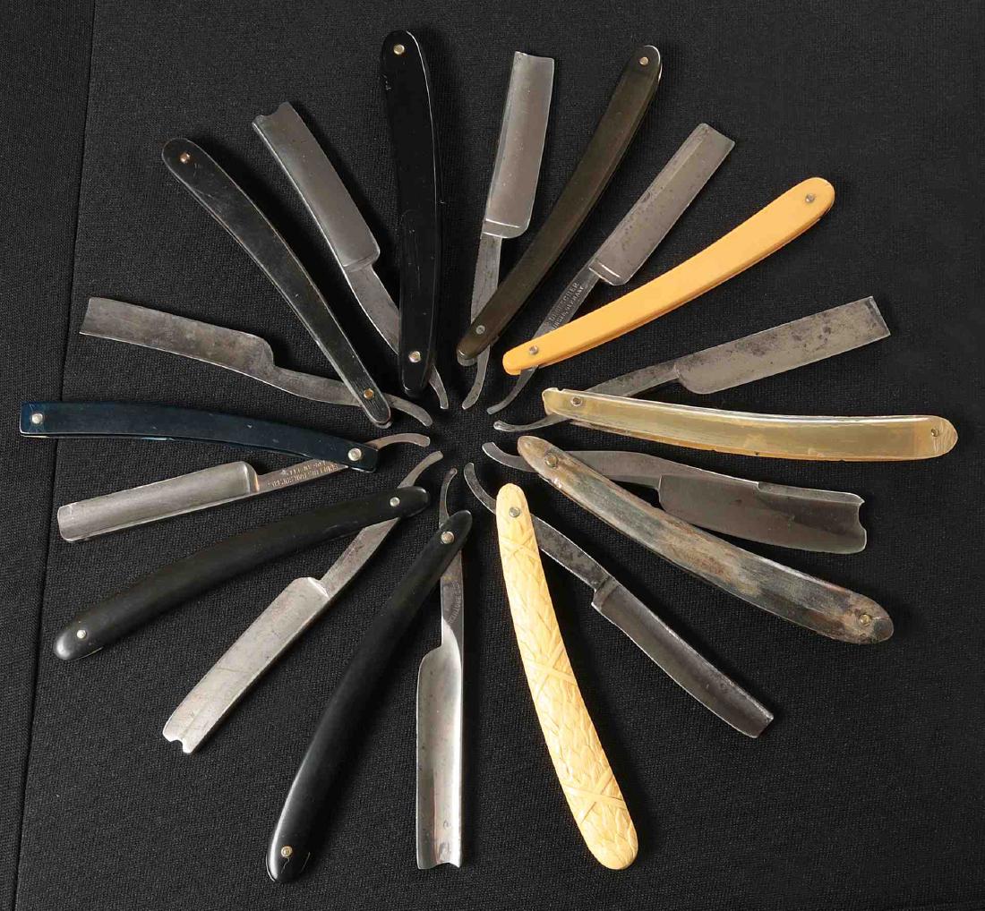 LOT OF TEN STRAIGHT RAZORS (1 of 10)